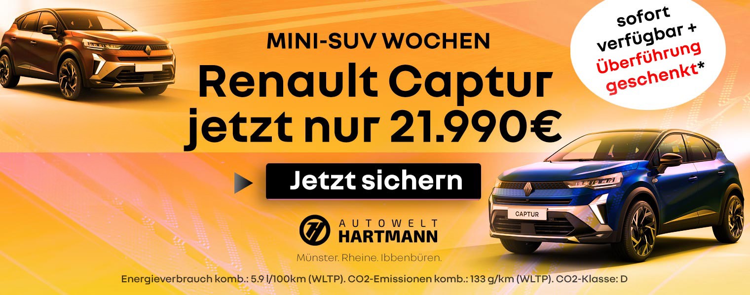 Renault Captur zum Barpreis 21.990€