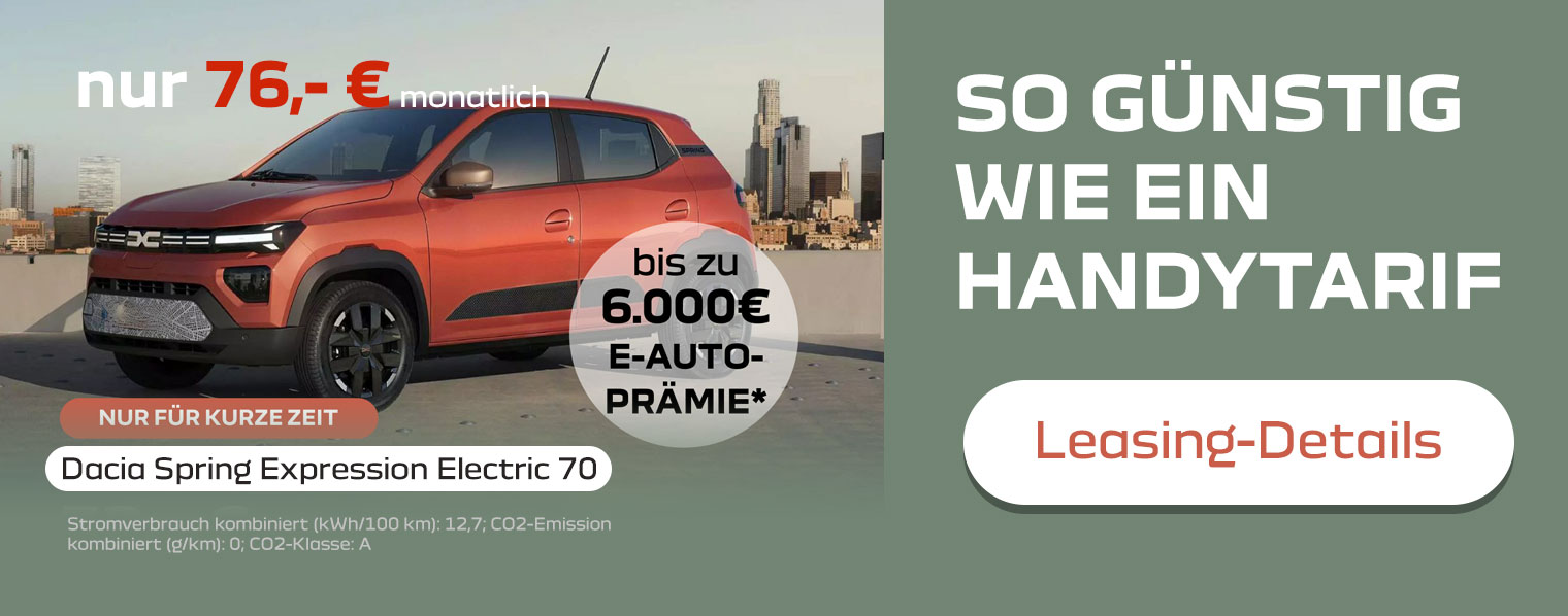 Dacia Spring Elektrobonus 67 euro