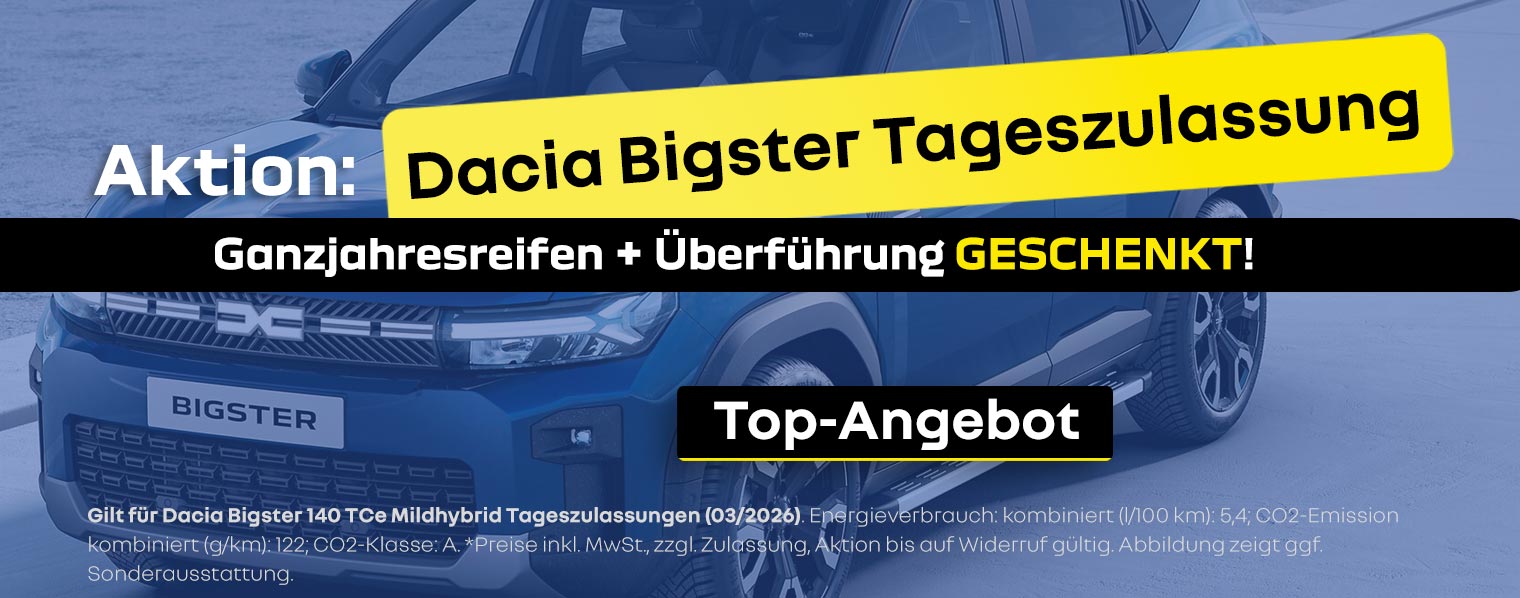 Dacia Bigster Tageszulassung
