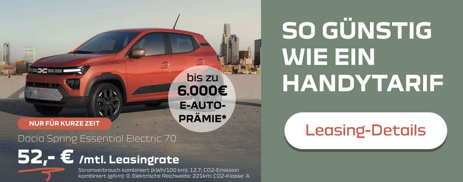 52 euro Leasing Dacia Spring