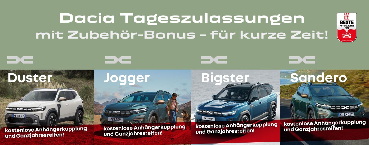 Dacia Tageszulassungen