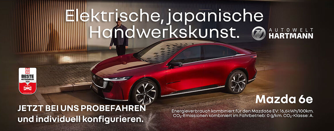 Der neue Mazda 6e EV Takumi Limousine Der neue Mazda 6e EV Takumi Limousine