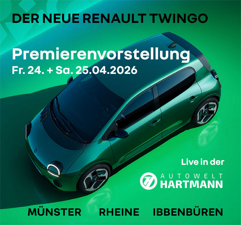 Premiere Renault Twingo Autowelt Hartmann Premiere Renault Twingo Autowelt Hartmann