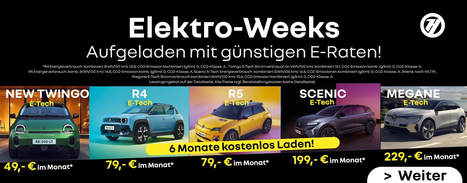 Elektro Weeks bei Renault Hartmann