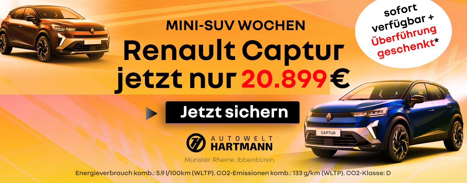 Renault Captur zum Barpreis 20.899€