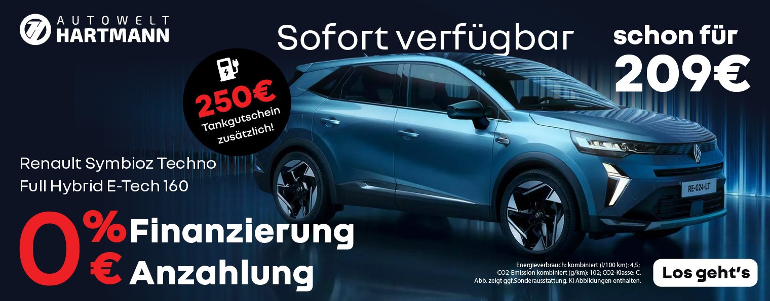 0% Finanzierung Renault Symbioz Techno 160