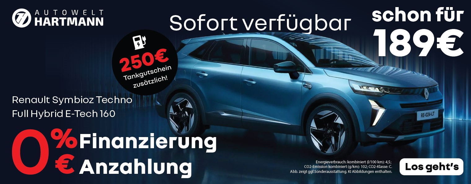 0% Finanzierung Renault Symbioz Techno 160