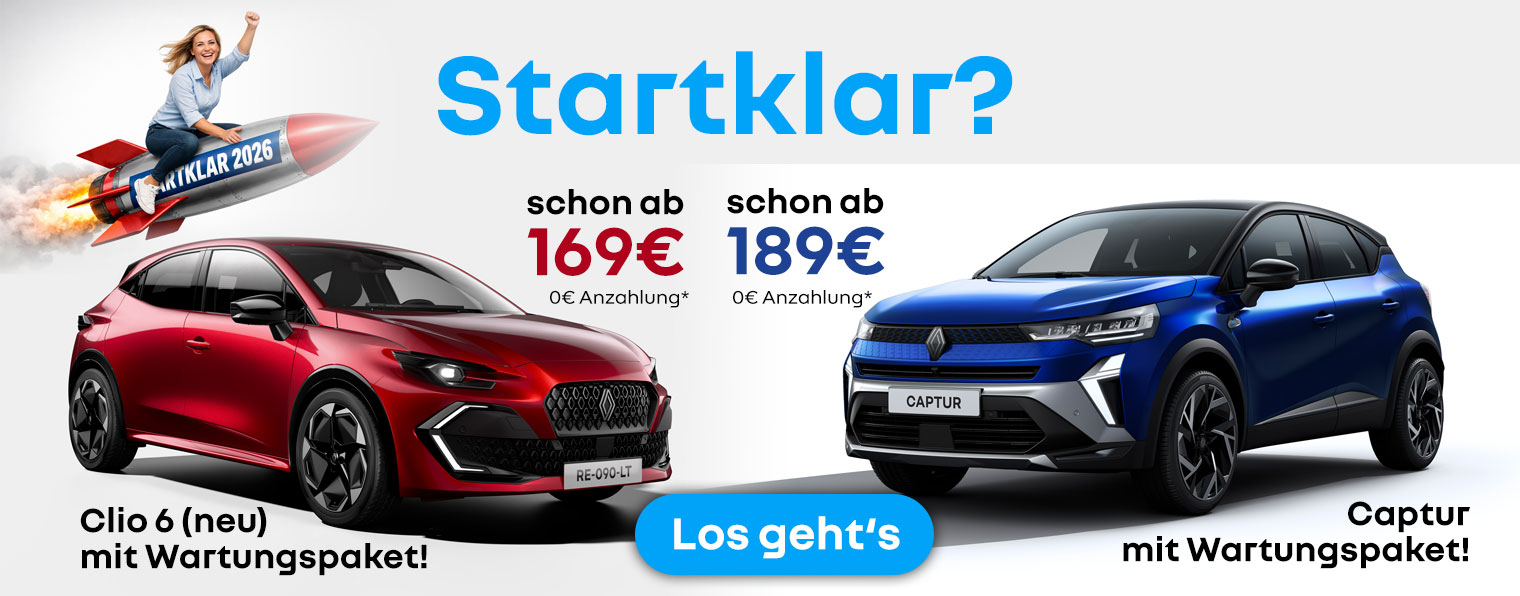 Clio und Captur Leasing Autowelt Hartmann