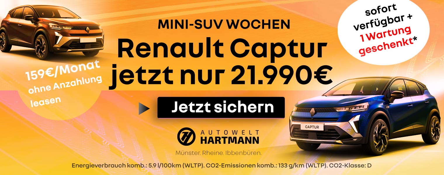 Renault captur zum Barpreis 21.990€
