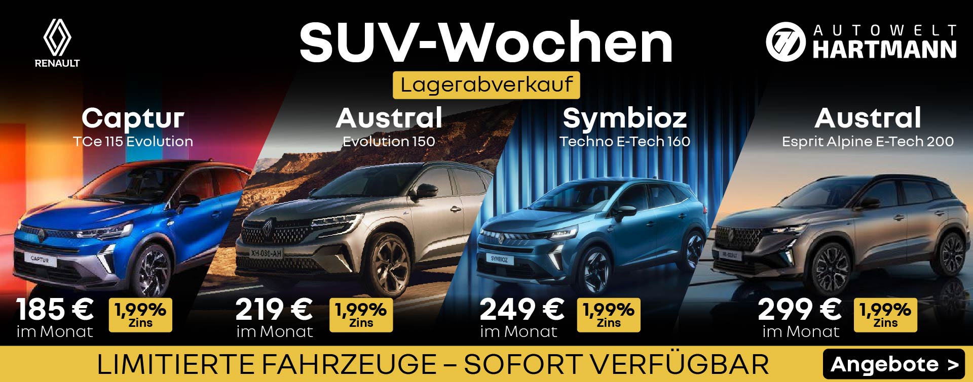SUV Wochen Renault mit 1,99% Zins