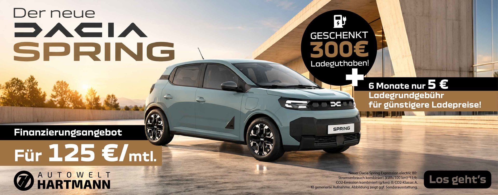 Der neue Dacia Spring im Sonderangebot