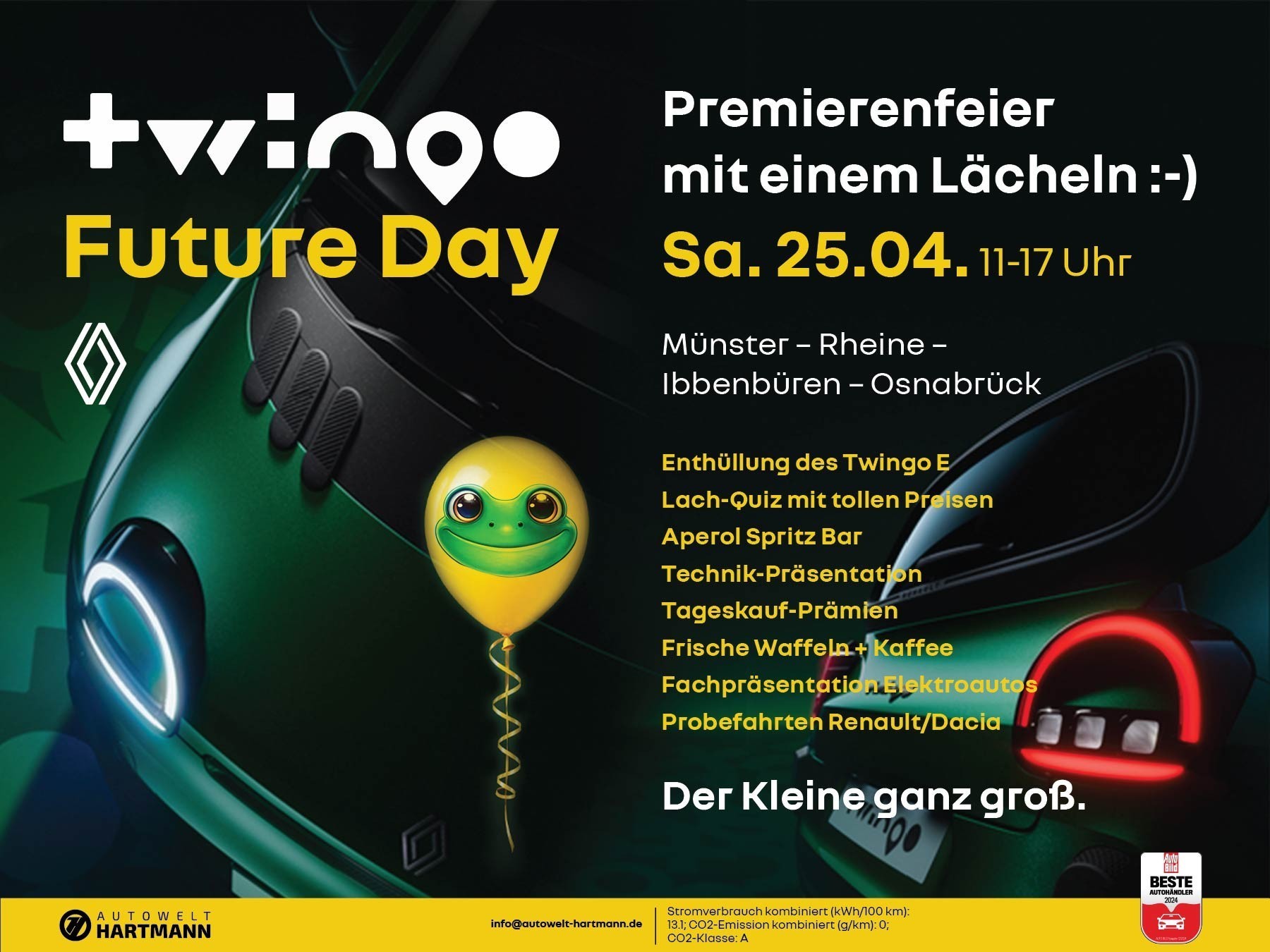 RENAULT Twingo E-TECH elektrisch Techno 80hp Urban Range